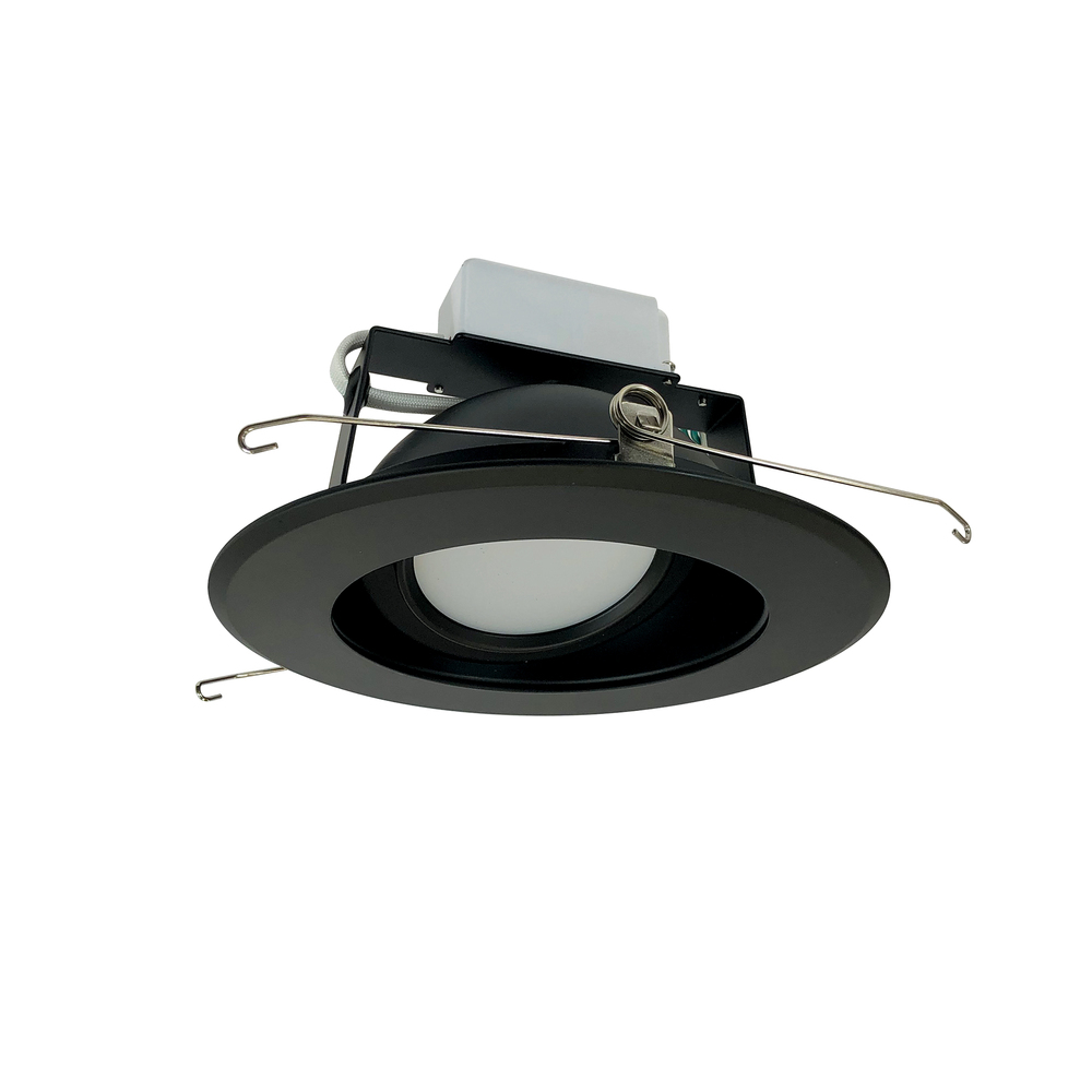 6" Cobalt Adjustable LED Retrofit, 1200lm / 14W, 3500K, Black Reflector / Black Flange,