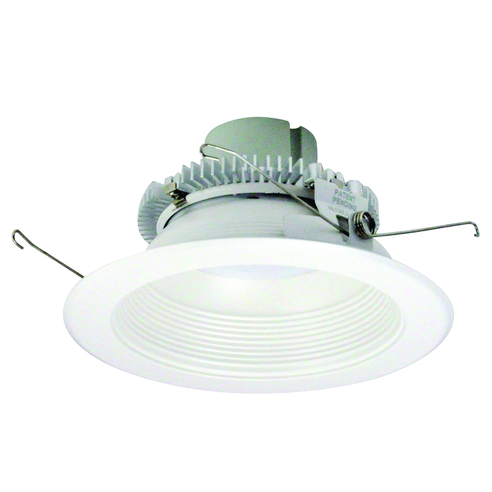 6" Cobalt Click Round Retrofit Baffle, 1000lm / 12W, 3000K, White Baffle / White Flange,