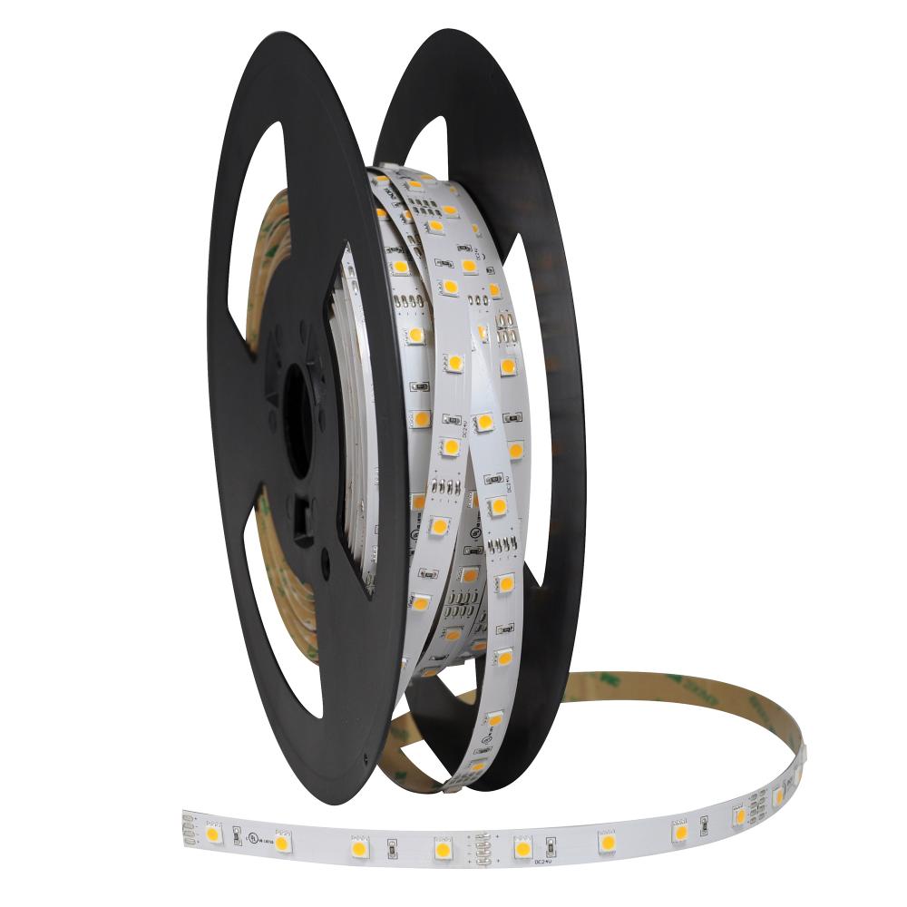 High Output 16' 24V Continuous LED Tape Light, 310lm / 4.3W per foot, 4200K, 90+ CRI