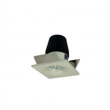 Nora NIO-1SNBCDXWW - 1" Iolite LED NTF Square Bullnose, 600lm, Comfort Dim, White Reflector / White Flange