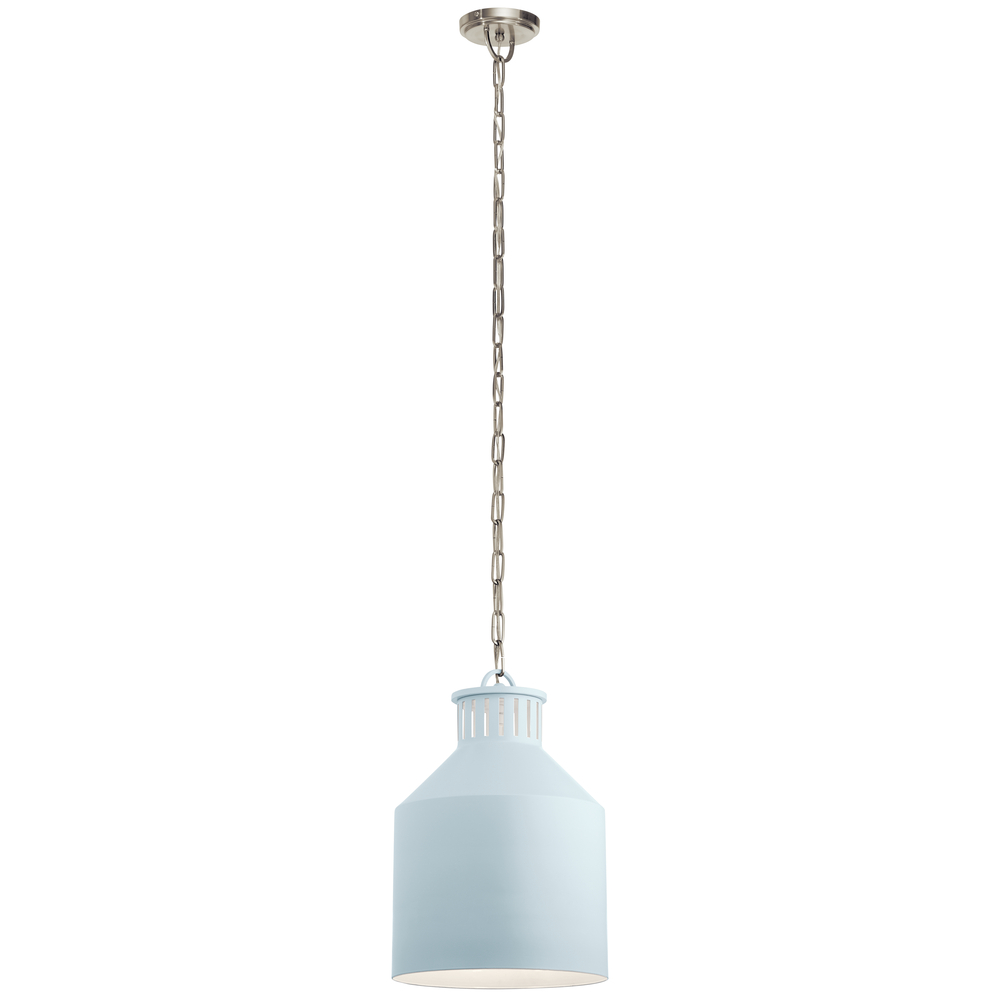 Montauk 3 Light Pendant Light Blue