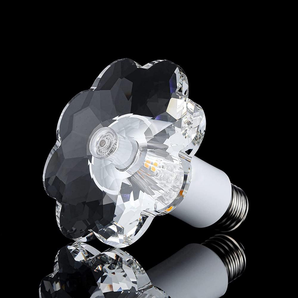 CRYSTAL LED BULB,Beautiful crystal lighting,LED Light Bulbs,3000k Warm White,E26/27 Medium Screw Bas