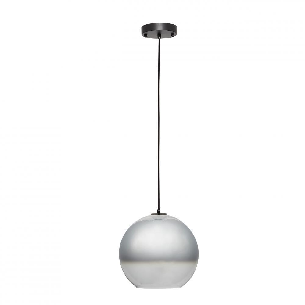 CARRO HOME Helos Big Sphere Glass Pendant Light – Chrome Gray