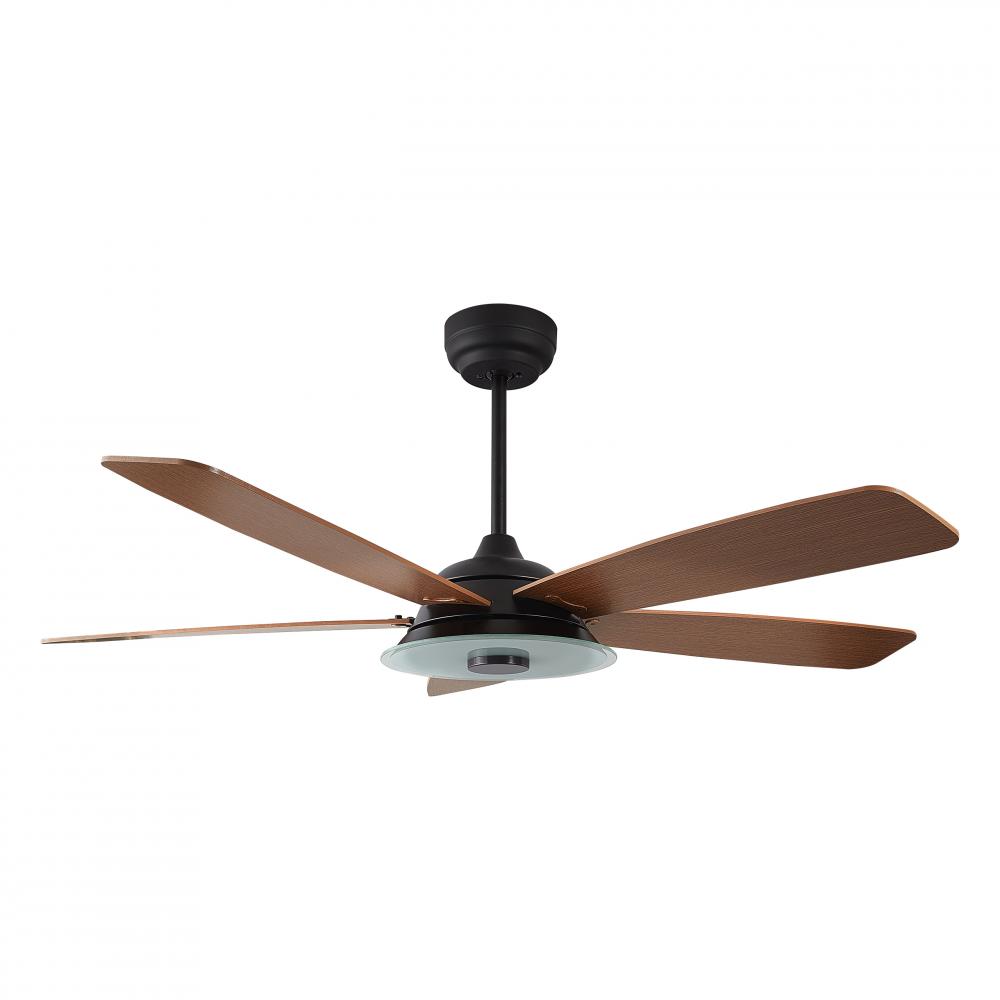 Striker 56-inch Indoor/Outdoor Smart Ceiling Fan, Dimmable LED Light Kit & Remote Con