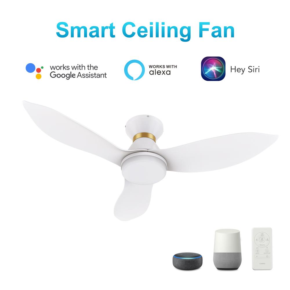 Ryatt 45'' Smart Ceiling Fan with Remote, Light Kit Included?Works with Google Assistant and