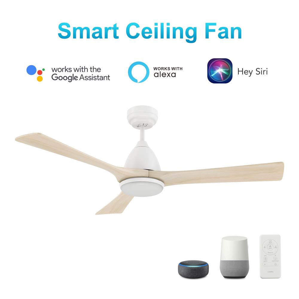 Perry 52'' Smart Ceiling Fan with Remote, Light Kit Included?Works with Google Assistant and