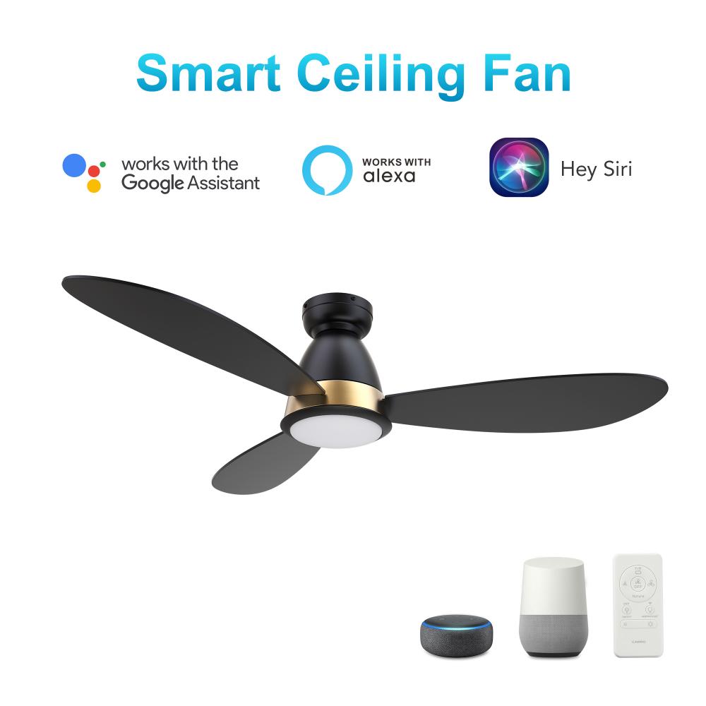 York 52'' Smart Ceiling Fan with Remote, Light Kit Included?Works with Google Assistant and