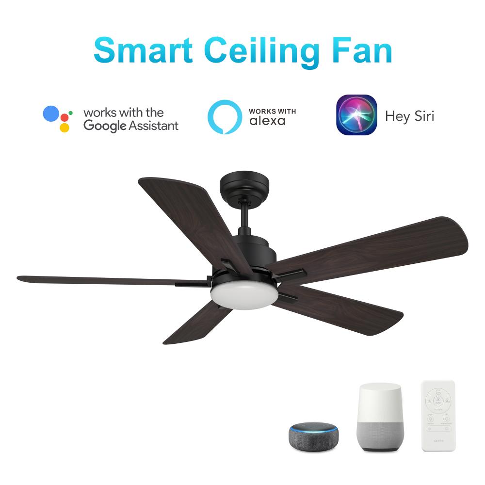 Olinda 52'' Smart Ceiling Fan with Remote, Light Kit Included?Works with Google Assistant an