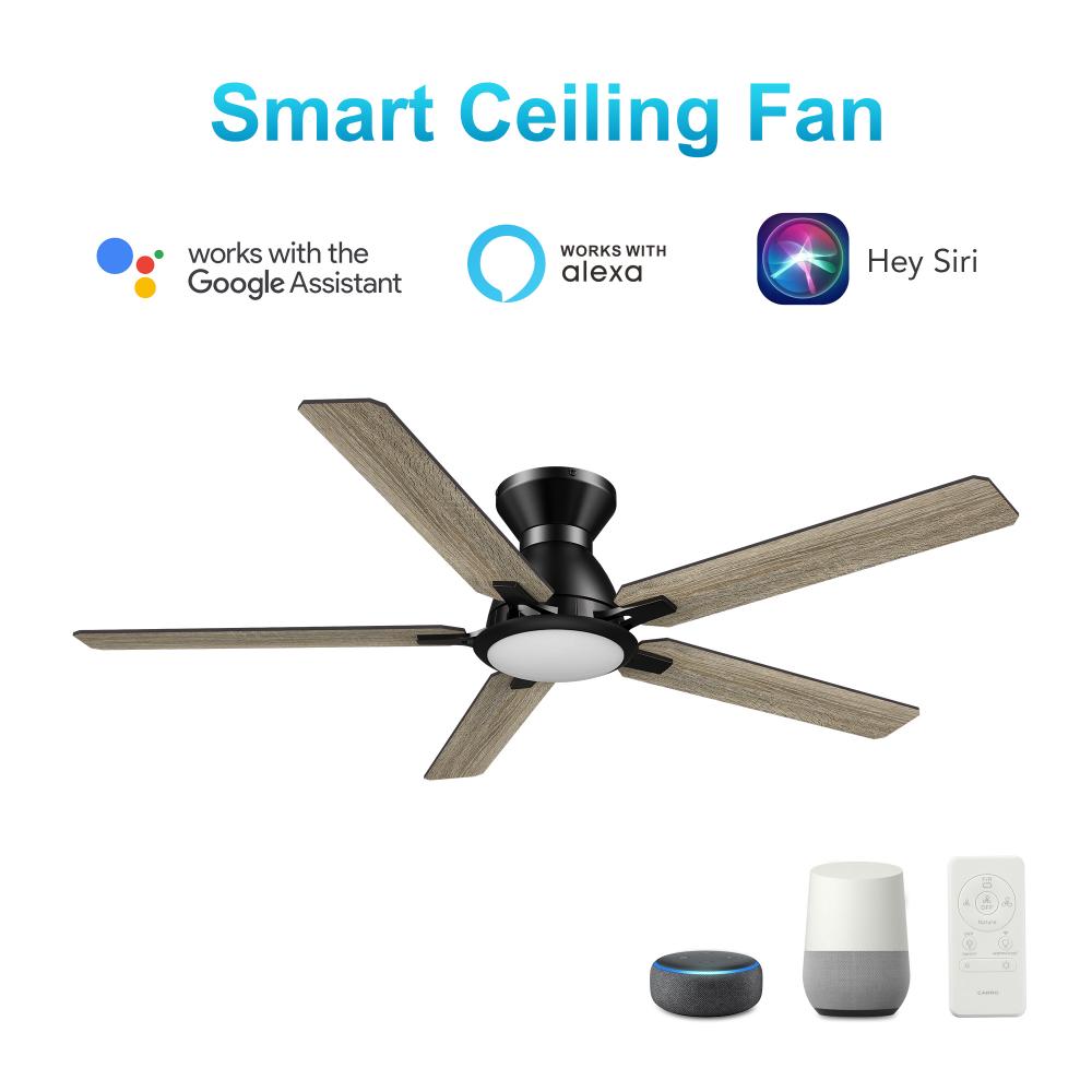 Espear 52-inch Smart Ceiling Fan with Remote, Light Kit Included, Works with Google Assistant, Amazo