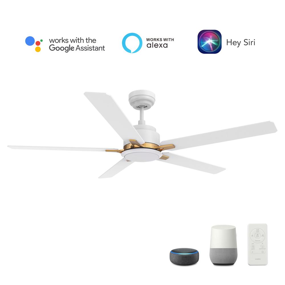 Espear 52'' Smart Ceiling Fan with Remote, Light Kit Included?Works with Google Assistant an