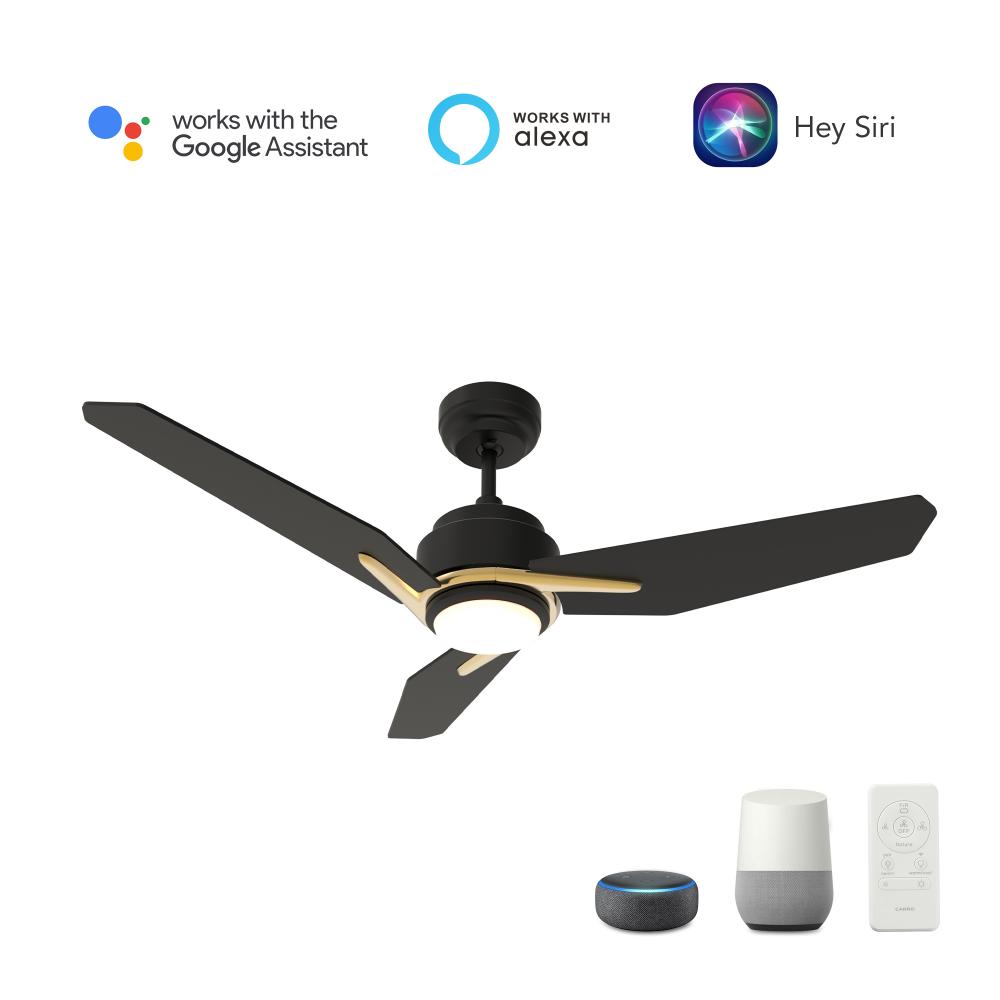 Tracer 56-inch Smart Ceiling Fan with Remote, Light Kit Included, Works with Google Assistant, Amazo