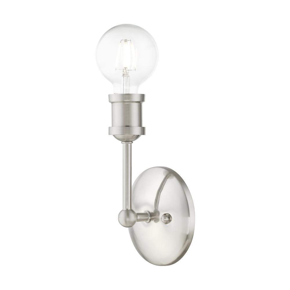 1 Light Brushed Nickel ADA Vanity Sconce