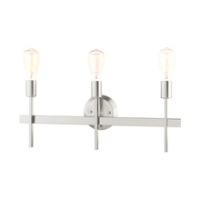 Livex Lighting 13883-91 - 3 Lt Brushed Nickel Bath Vanity