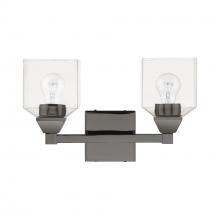 Livex Lighting 16772-46 - 2 Light Black Chrome Vanity Sconce