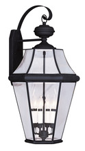 Livex Lighting 2366-04 - Georgetown 4 Light Black Outdoor Wall Lantern