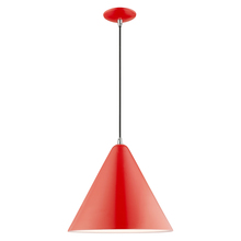 Livex Lighting 41176-72 - 1 Lt Shiny Red Mini Pendant