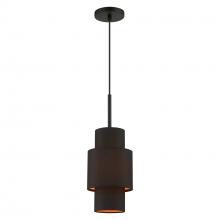 Livex Lighting 45612-04 - 1 Light Black Pendant