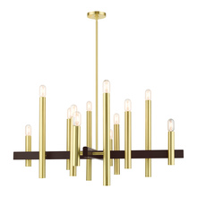 Livex Lighting 49999-12 - 12 Lt Satin Brass Chandelier