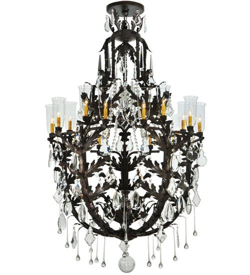 48"W French Baroque 16 LT Chandelier