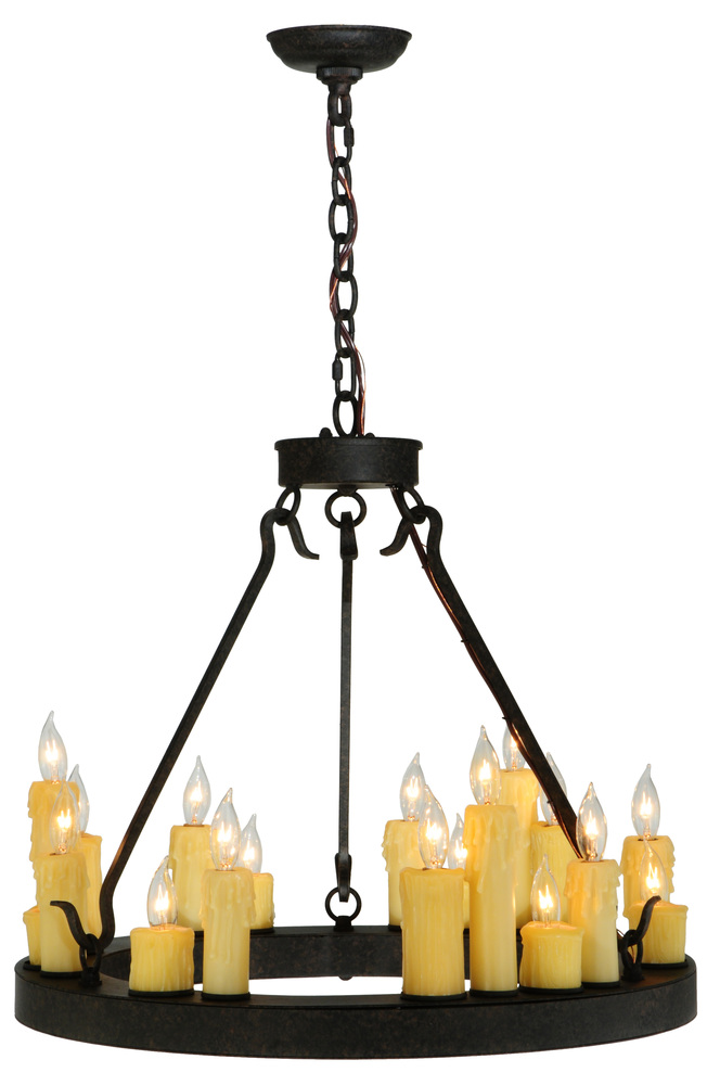 24"W Deina 18 LT Chandelier