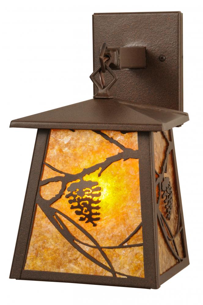 7"W Whispering Pines Lantern Wall Sconce