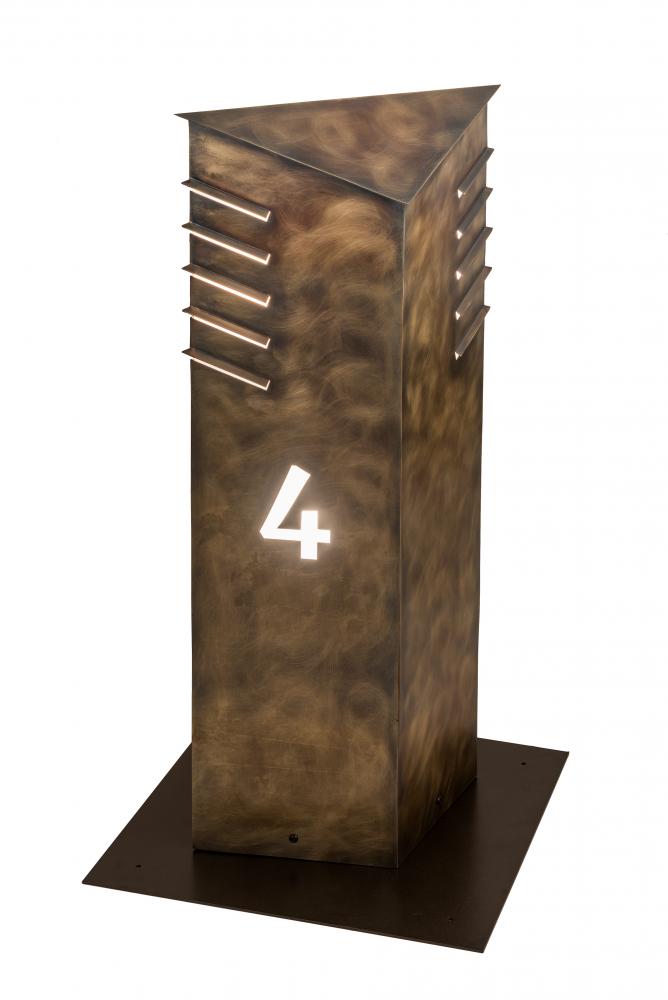 36" High Aploks Personalized 4 Bollard