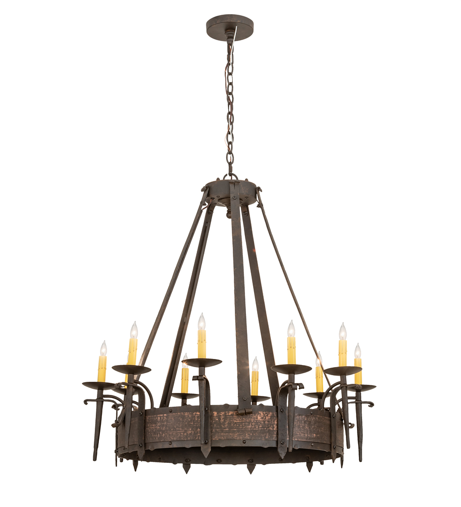 35" Wide Costello 10 Light Chandelier