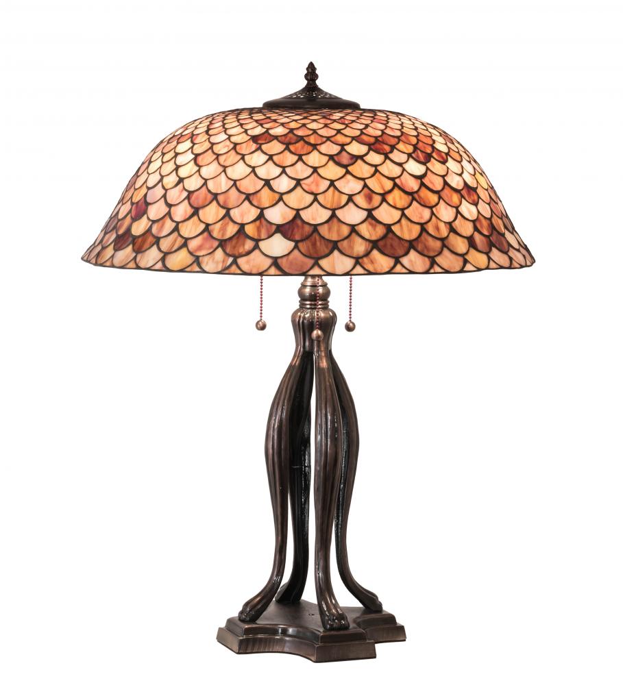 30" High Fishscale Table Lamp