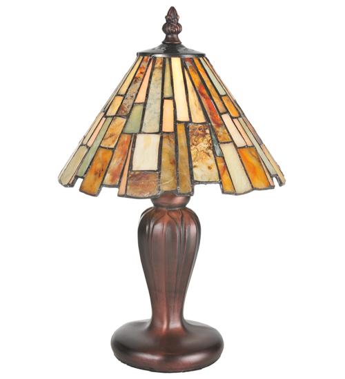 13"H Delta Jadestone Mini Lamp