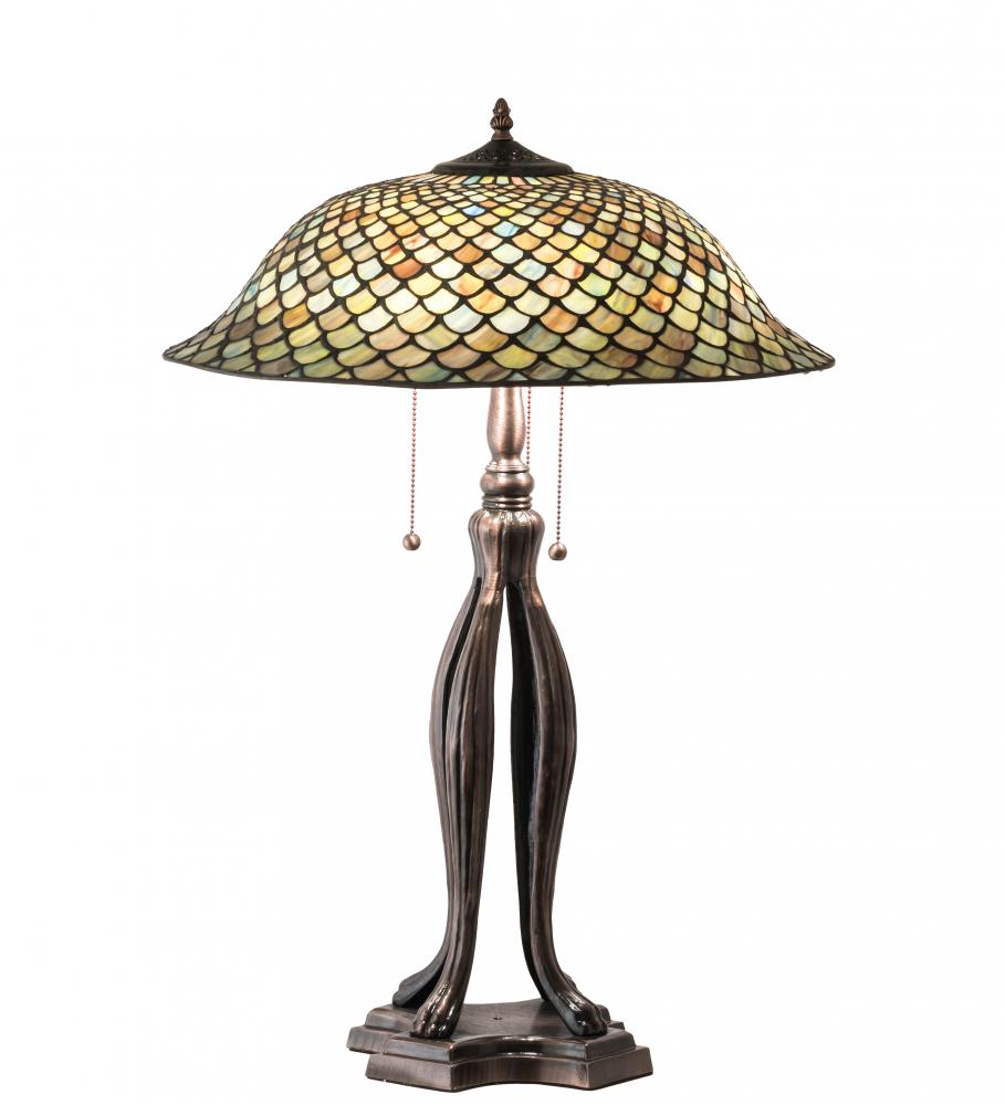 30" High Fishscale Table Lamp