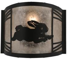 Meyda Blue 110559 - 12"W Rabbit on the Loose Right Wall Sconce