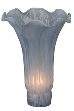 Meyda Blue 141330 - 4" Wide X 6" High Grey Pond Lily Shade