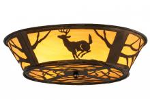 Meyda Blue 145717 - 22.5"W Deer on the Loose Flushmount