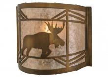 Meyda Blue 148035 - 11"W Lone Moose Wall Sconce