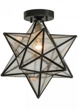 Meyda Blue 150958 - 12"W Moravian Star Clear Seedy Flushmount