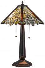 Meyda Blue 154481 - 24.5"H Glasgow Bungalow Table Lamp