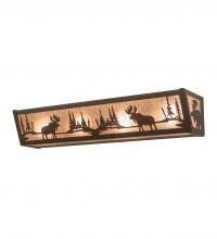 Meyda Blue 200522 - 24" Wide Moose at Lake Vanity Light