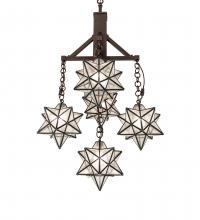 Meyda Blue 237620 - 26" Wide Moravian Star 5 Light Chandelier