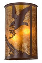 Meyda Blue 247275 - 13" Wide Strike of the Eagle Wall Sconce