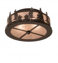 Meyda Blue 251453 - 16" Wide Tall Pines Flushmount