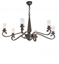 Meyda Blue 252881 - 42" Wide Muirfield 6 Light Chandelier