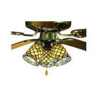 Meyda Blue 27470 - 4"W Tiffany Fishscale Fan Light Shade