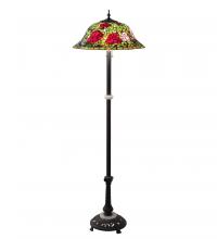 Meyda Blue 27821 - 62" High Tiffany Rosebush Floor Lamp