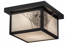 Meyda Blue 46307 - 10"Sq Hyde Park Spider Web Flushmount