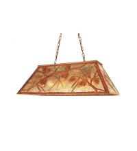 Meyda Blue 65595 - 33" Long Whispering Pines Oblong Pendant