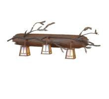 Meyda Blue 67906 - 38"W Pine Branch Valley View 3 LT Vanity Light