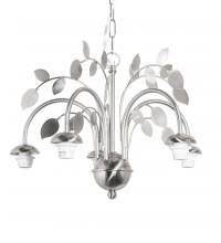 Meyda Blue 69887 - SILVER LEAF 5 LIGHT CHANDELIER