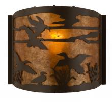 Meyda Blue 81076 - 12"W Ducks in Flight Wall Sconce