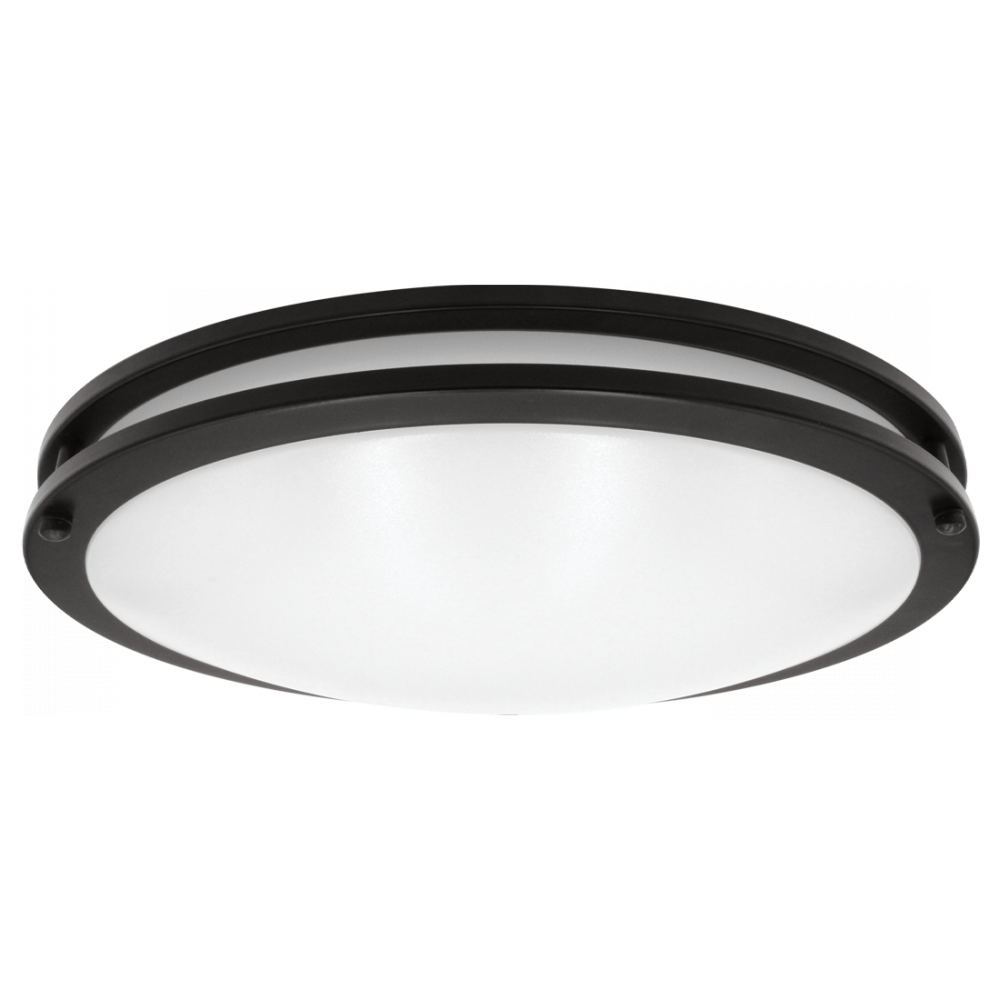 LED18"FLUSH/DR/BLK/5CCT/D