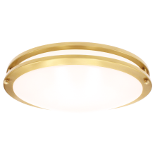 Luxrite LR23299 - LED18"FLUSH/DR/BRS/5CCT/D